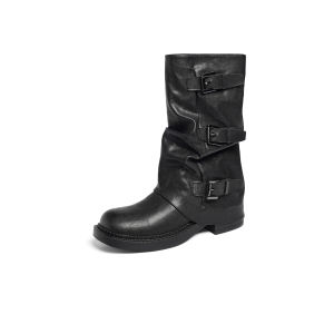 Reddragonfly | Slip-On Vintage English Style Rider Thigh-High Boots