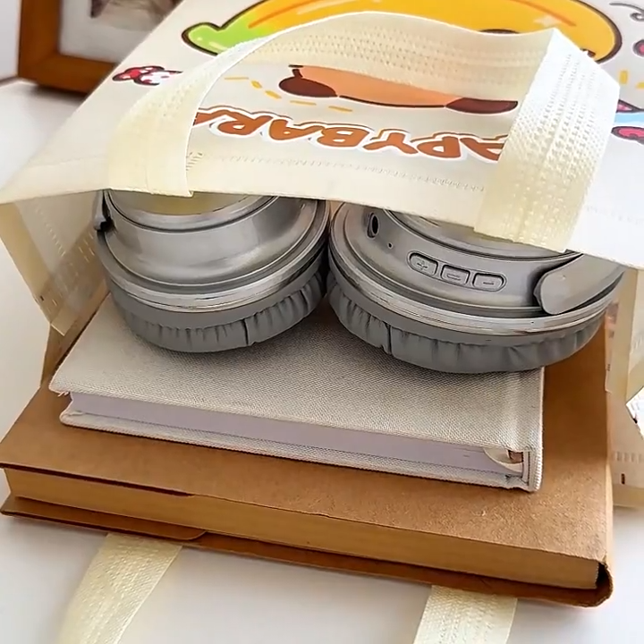 TÚI VẢI KHÔNG DỆT HOẠ TIẾT CẶP SÁCH 3D KIỂU DÁNG DỄ THƯƠNG NHIỀU MÀU SẮC