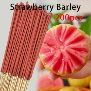 Red Handmade Strawberry Guava Incense Sticks Combining the Scents of Strawberry and Guava to Create a Vintage Incense Stick Suitable for Camping Travel Gardens and Holidays (Halloween Christmas Thanksgiving)