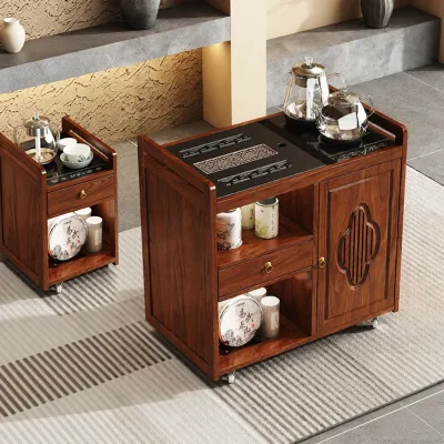 QIMUDAO | New Chinese Style Movable Tea Table Set