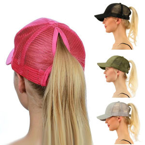 2026 New Summer Baseball cap Mesh Ponytail Cap Femme Fashion Messy Hair Bun Ponytail Baseball Golf Tennis Sports hat for Women