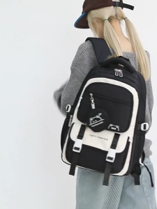 Balo nữ học sinh sinh viên vải denim cao cấp chống nước thời trang ulzzang hàn xinh cute 9781