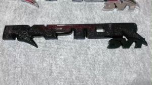 (Sỉ - Lẻ) Chữ nổi RAPTOR 3D được dán phía sau xe Ford - Kích thước lớn (39cmx7cm) phù hợp dán phía sau