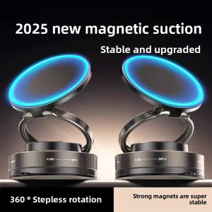 T30 Vacuum Magnetic Phone Holder Stand for Magsafe Suction Cup Phone MountAdjustable Swivel Lock for Your Car/Gym/Mirror