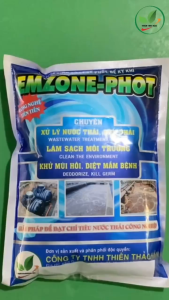 [Giá Sỉ Thùng 10 Gói] Men Bể Phốt EMZONE-PHOT Túi 1kg - Xử lí nước thải/ ChốngTắc Nghẽn Bồn Cầu Bể phốt/ Hầm Cầu Kỵ Khí