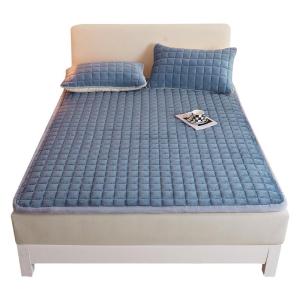 Đệm Lót Lông Cừu Nhung Nhung Mềm Mại Thiết Kế Hiện Đại Tối Giản Không Cần Lắp Đặt Chất Liệu Polyester Đệm Lót Giường Ngủ Mùa Đông Lót Lông Cừu Chăn Lót Giường