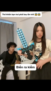 Đồ Chơi Kiếm Minecra Biến Hình 2 trong 1 Kiếm Cuốc Biến Hình Minecra Cung Tên Minecra Kiếm Nhựa Cứng