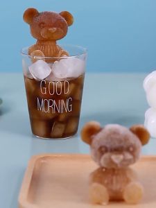 แม่พิมพ์ซิลิโคน รูปหมี หยืดหยุน ที่ทำน้ำแข็งรูปหมี  ซิลิโคนเกรดอาหาร