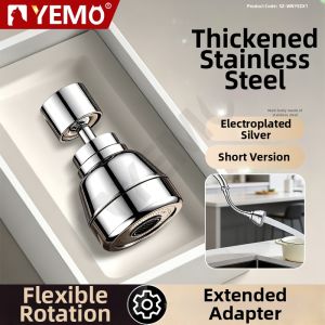 YEMO | Pressure Enhanced Anti-Splash Bubble Rotating Extension Kitchen Faucet