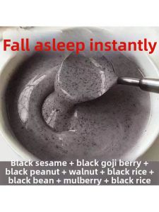 Walnut Black Sesame Raspberry Blend Instant Powder Breakfast