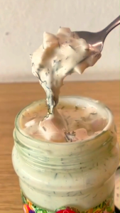 ทาร์ทาร์ซอส Tartar sauce  (ก่องกานท์) 200g น้ำสลัด น้ำสลัดครีม น้ำสลัดผัก น้ำสลัดโฮมเมด น้ำสลัดแซนวิซ ชีส