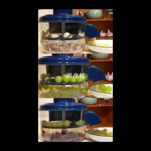 เครื่องปอกเปลือกองุ่นไฟฟ้าอัตโนมัติ-เครื่องกําจัดผิวหนังแบบแฮนด์ฟรีสําหรับผลไม้เบอร์รี่เครื่องมือเตรียมผลไม้ปอกเปลือกความพยายาม