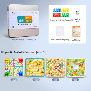 QILEYUAN | Portable Magnetic Multi-Function Chess Set For Children