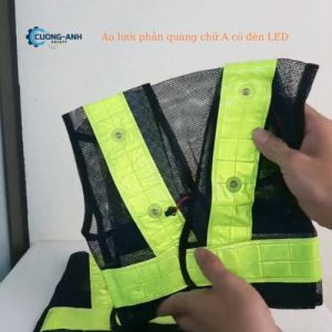 Áo lưới phản quang có đèn led áo bảo hộ lao động phản quang áo phàn quang công trường kỹ sư công nhân lao động áo phản quang kỹ thuật Hàng chất lượng cao giá rẻ loại 1