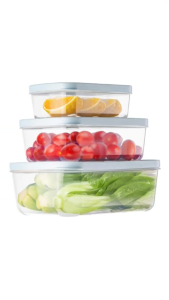 Hộp thực phẩm chữ nhật HOKORI nhựa VIỆT NHẬT cao cấp - Trong suốt nắp kín đựng đồ ăn tủ lạnh 6533