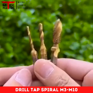 Drill Tap Shank Hexagonal Pembuat Drat Baut Mata Bor Kombinasi Tap M3 M4 M5 M6 M8 M10