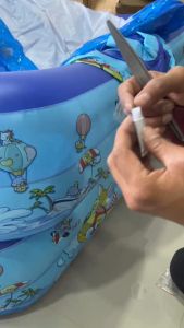 ชุดกาวปะสระน้ำเป่าลมและห่วงยาง 1 ชุดมี 2 ชิ้น