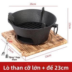 TAFUMAN | Lò Than Gỗ Gang Dày Lớp Lót Bên Trong