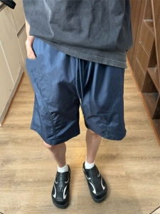 Quần Short Nam Ice Silk Nhanh Khô Mùa Hè Mỏng Cắt Chéo Quần Áo Bảo Hộ Lao Động Mềm Mại Kiểu Mỹ Quần Áo Công Sở Thoải Mái