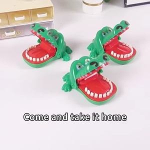 Wonderful Toys Childrens Crocodile  Mouth Biting Finger Toy Prank Props Game Toys for Kids Parent-Child Gift Party