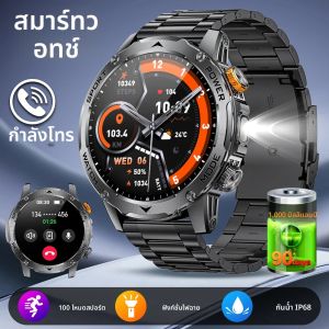 LIGE 1000 mAh สมาร์ทนาฬิกา 1.7 นิ้วหน้าจอบลูทูธ Voice Assistant นาฬิกากีฬาฟิตเนส IP68 กันน้ํา Smartwatch สําหรับชาย