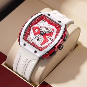 Mark Fairwhale 5690 Top Brand Sport Men Clock Rubber Quartz Watch Men Fashion Waterproof Chronograph Wriswatch Relogio Masculino