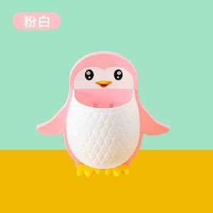 Creative Penguin Shaped Storage Rack ห้องน้ําแต่งหน้าเครื่องมือแปรงสีฟันข้างเตียงโทรศัพท์มือถือติดผนังผู้ถือ