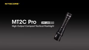 Nitecore MT2C Pro Flashlight - 1800 Lumens - UHi 20 Led - USB-C Rechargeable 18650 Battery - IP68