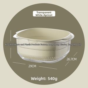 Home Use Double Layer Washing Basket