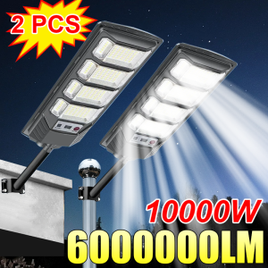 6000000LM 10000W/6000W/3000W 1/2 PCS Powerful Solar Led Light Outdoor Motion Sensor Solar Lamp Powerful Garden Street Wall Lamp
