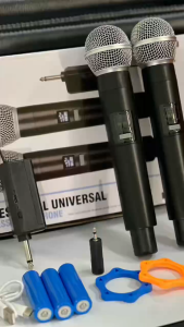 ไมโครโฟนไร้สาย Wireless Microphone Set ไมโครโฟน เสียงร้องคุณภาพสูง เซ็ตไมค์ร้องเพลง MIC ไร้สาย ระยะรับ 50 ม. ไมโครโฟนไร้สาย Wireless Microphone Set ไมโครโฟน เสียงร้องคุณภาพสูง เซ็ตไมค์ร้องเพลง MIC ไร้สาย ระยะรับ 50 ม. ไมโครโฟนไร้สาย Wireless Microphone Se