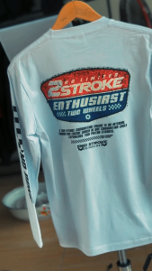 Kaos Lengan Panjang 2 STROKE ENTHUSIAST - Two Stroke Racing No limiter - Kaos 2 Tak 2Stroke Fiz R Ninja Yamaha Rx King CB Motor Herex