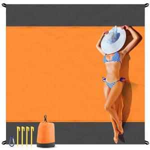 200*210cm Sandproof Beach Blanket Waterproof Beach Mat Portable Lightweight Picnic Blanket Camping Mat For Travel Hiking Sports