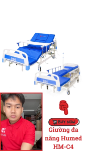Giường bệnh nhân đa năng 4 tay quay Humed HM-C4