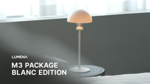 [LUMENA] M3 Blanc Edition | Rechargeable Camping Lantern & Mood Light | Aesthetic Home Decor with Dome Shade
