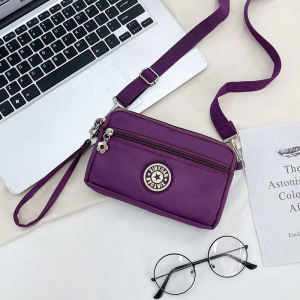 Oxford Cloth Bag Crossbody All-Matching Fashion Waterproof Crossbody Multi-Layer Pouch Street Casual Change and Phone Wrist Pocket