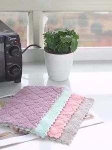 Kain Lap Dapur Anti Minyak Microfiber Serbaguna/ Serbet Kain Dapur Multifungsi/ Hand Towel Dish Towel