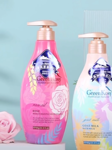 🚿 GREEN KOSY Shower Gel Set (Goat+Rose) | 24H Hydration 👶Family Safe | SG Free Scrub