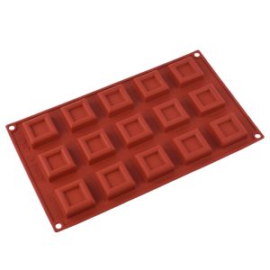 Square Silicone Baking Mold D-104 for Chocolate Jelly Heart Shaped Cookies 4cm Suitable for Home And Commercial Use