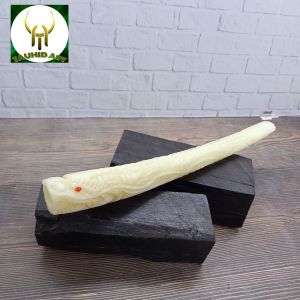 pipa once padutan tulang kerbau ukir naga A66