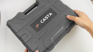CASTA Kunci Pas Impak & Bor Listrik Tanpa Kabel Tanpa Sikat 2IN1 Perkakas Listrik Kunci Ratchet Bor Obeng
