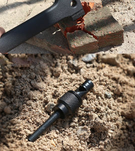 ขวานมัลติฟังก์ชั่นกลางแจ้ง 4 ชิ้น ของ ขวาน เสื้อโค้ท นกหวีด มีดพก ซึ่งมีดเดินป่า ความอยู่รอด และความประทับใจ สำหรับคนที่ชื่นชอบกิจกรรมที่ดีขึ้น