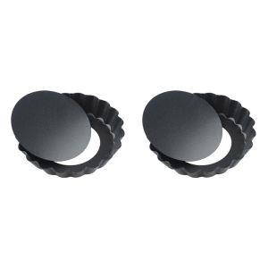 2/4/6Pcs Tart Quiche Pans With Removable Bottom Pie Pizza Cake Molds Non-Stick Fluted Sides Mini Tart Pans Baking Cup Bakeware