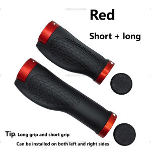 PE Rubber MTB Bike Grips Handlebar Cover Rubber Soft Anti-Skid Bicycle Grip Alloy Lock Bar BMX Handle Cuffs Cycling Accessories