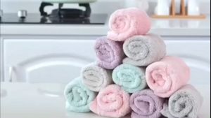 Kitchen Towel 10 Pcs Microfiber Cleaning Cloth Reusable Dish Towels Super Absorbent Micro Washable Fast Drying Towel