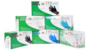 HỘP 100 CÁI Găng Tay Y Tế Nitrile Màu TÍM TTGloves Trọng Lượng 4.5G (Size XSSML) Dùng Trong Thẩm Mỹ Phun Xăm Spa Thực Phẩm