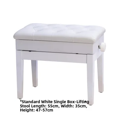 Adjustable Wooden Piano Bench with Book Box for Two People Traditional Chinese Guzheng Chair Electronic Piano Bench Kids Seat