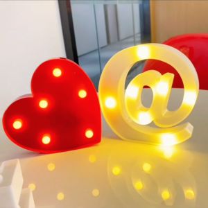 Digital Letter Lights Romantic Surprise Birthday Confession Proposal Creative Supplies Scene Decoration Lights