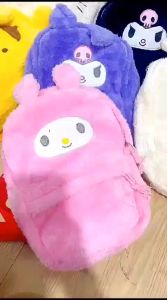 Tas Ransel Bulu Sanrio Kuromi Cinnamoroll Melody Hello Kitty Tas Ransel Anak Perempuan Karakter Sanrio Kawai