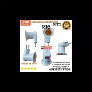 R16 V225 ORI RUMAH LAMPU COLOK LISTRIK SAKLAR ON OF OFF FITTING E27 SWITCH FITING LAMPU TIDUR BOHLAM